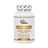 Sowelo Omega-3 6 9 (100 Softgels) Healthy Bones, Muscles, Immune System