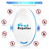 4pack Ultrasonic Pest Repellent Control pest Repeller Plug in Bug Repellent Indoor mice Spider Repellent for House Indoor Mouse Repellent Indoor Repel Flea,Rats,Roaches,Cockroaches,Fruit Fly,Rodent