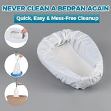 70 Pack Bedpan Liners Disposable Commode Liners with Absorbent Pads – Bedpans or Bedside Commode Bags – Bed Pan Liners for Elderly Females, Men, Women - Bed Pans Liner Nursing Homes and Hospitals