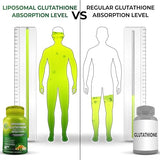 Liposomal Glutathione 500mg Made with Organic Whole Foods - Glutathione Liposomal Supplement for Maximum Absorption - Master Antioxidant & Detoxifier - Immune & Cardiovascular Support - 120 count
