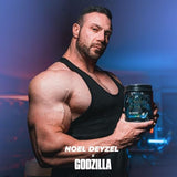 Ryse Noel Deyzel x Godzilla Pre Workout | Intense Pumps, Energy, & Focus | Citrulline & Beta Alanine | 400mg Total Caffeine | 40 Servings (Blue Raspberry)