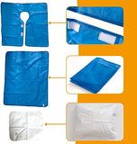 Inflatable Bedside Shampoo Basin kit, Bedridden Shower System for Disabled& Elderly Bed Easy, Pregnancy, or Post-Surgical, Overhead Shower with Water Bag(Set of 6)
