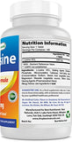 Best Naturals L-Lysine 1000mg 180 Tablets (180 Count (Pack of 1)) (3 Bottles)