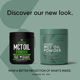 Sports Research Organic MCT Oil Powder - Keto & Vegan MCTs C8, C10 from Coconuts - Fatty Acid Brain & Body Fuel, Non-GMO & Gluten Free - Unflavored, Perfect in Coffee, Tea & Protein Shakes - 10.6 oz