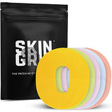 Skin Grip Adhesive Patches for Dexcom G6 CGM (20-Pack), Waterproof & Sweatproof for 10-14 Days, Pre-Cut Adhesive Tape, Continuous Glucose Monitor Protection(Pastel Pack)