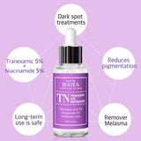 Tranexamic Acid 5% Serum with Niacinamide 5% for Face/Neck - Helps to Reduce the Look of Hyper-Pigmentation, Discoloration, Dark Spots, Remover Melasma, 2 Fl Oz