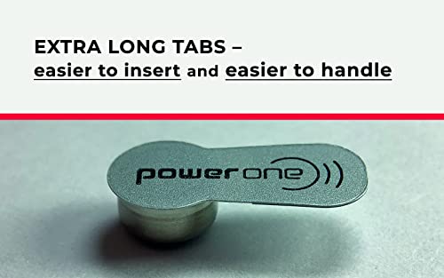 PowerOne Hearing Aid Batteries Size 10, PR70 (60 Batteries) + Battery Keychain Kit