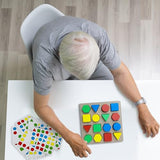 Dementia Products - Alzheimers Activities for Seniors Easy Shapes Memory Activities for Elderly Geometric Cognitive Matching Puzzles for Adults with Dementia