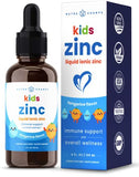 Liquid Zinc Drops for Kids | Immune Support | Ionic Zinc Liquid Drops Enhanced with Vitamin C for Children | Sugar-Free Zinc Liquid 4 oz | Vegan & Non-GMO | Tangerine | 60 Servings | 2 Month Supply