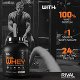 Rivalus Rivalwhey – Fruity Cereal 2lb - 100% Whey Protein, Whey Protein Isolate Primary Source, Clean Nutritional Profile, BCAAs, No Banned Substances, Made in USA