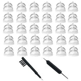 MiniFit Power Domes for Oticon Hearing Aids,12mm Replacement Domes for Oticon Mini RITE Hearing Aids with Cleaning Brush Tools Kit and Carry Case (12mm)