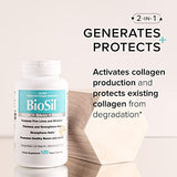 Biosil - 120 Vegan Capsules, Pack of 2 - with Patented ch-OSA Complex - Increase Collagen Production for Beautiful Hair, Skin & Nails - GMO Free - 240 Total Servings