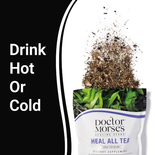 Doctor Morse's™ Heal All Tea | Herbal Formula | 7oz Loose Blend (86 Servings) Caffeine Free | Naturopath Formulated | Full-Body Detox | 100% Organic | Burdock Root, Plantain Leaf, Black Walnut Hull