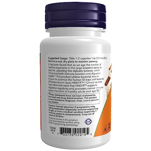 NOW Supplements, Clinical GI Probiotic™, 50+ Formula, Strain Verified, 60 Veg Capsules