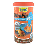 TetraFin Plus Goldfish Flakes 7.06 Ounces, Balanced Diet, With Algae To Promote Health