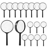 32Pcs Magnifying Glass for Kids, Hand Lens Portable Magnifying Glasses for Science Class, Outdoor Activities, Party, Reading IRCHLYN (Black)