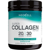 NeoCell Super Collagen Peptides, 20g Collagen Peptides per Serving, Gluten Free, Keto Friendly, Non-GMO, Grass Fed, Healthy Hair, Skin, Nails and Joints, Unflavored Powder, 21.2 oz., 1 Canister