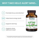 Himalaya Hello Alert Mind with Ashwagandha, Bacopa, L-Theanine, Vitamin B6 & B12, for Energy, Focus & Attention, Vegan, Gluten Free, 60 Capsules