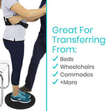 Vive 360° Pivot Disc - Patient Transfer Device for Elderly & Disabled - Swivel Turning Board 360 Degree Rotation - Handicap Senior & Stroke Disability Aid - Rotating Lazy Susan Turning Assist Pad