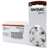 Rayovac Mercury Free Xcell Size 312 Hearing Aid Batteries (60 Batteries) + Keychain