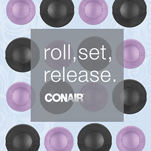 Conair Ceramic 1 1/2-inch and 1 3/4-inch Hot Rollers, Bonus: Super Clips Included (Amazon Exclusive), Create Big Curls and Voluminous Waves