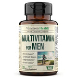 Multivitamin for Men - Mens Multivitamins & Multiminerals Supplement for Energy, Focus and Performance. Daily Mens Vitamins A, C, D, E & B12, Zinc, Calcium, Magnesium & Iron. Multi Vitamin - Tablets