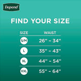 Depend Fresh Protection Adult Incontinence Underwear for Men (Formerly Depend Fit-Flex), Disposable, Maximum, Extra-Large, Grey, 68 Count (2 Packs of 34), Packaging May Vary