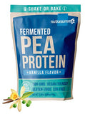 Nutrasumma 100% 2 LB Plant Based Fermented Pea Protein Powder Vanilla, North American Sourced Peas, Non-GMO, Gluten & Soy Free