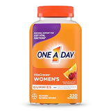 One A Day Women’s Multivitamin Gummies, Supplement with Vitamin A, Vitamin C, Vitamin D, Vitamin E and Zinc for Immune Health Support, Calcium & more, Orange, 230 count, Fruity