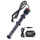 Orlushy Submersible Aquarium Heater,100W Adjustable Fish Tahk Heater with 2 Suction Cups Free Thermometer Suitable for Marine Saltwater and Freshwater