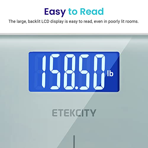 Etekcity Digital Body Weight Bathroom Scale with Step-On Technology, 400 Lb, White