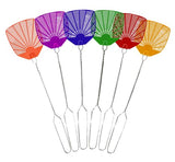 Supreme Bug & Fly Swatter 6-Pack – Braided Metal Handle 6 Pack Fly Swatters, Multi Pack Colors, – for Indoor/Outdoor – Flyswatter (21 inch- Set of 6)