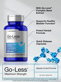 Go Less Bladder Control Pills | 90 Capsules | Maximum Strength for Women and Men | Non-GMO & Gluten Free Formula | by Horbaach
