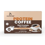 RAPID FIRE Protein Coffee, Toasted Hazelnut, Keto Friendly, 10g of Protein with Collagen, Vitamins and Minerals, 12 Serving Serve K-Cup. May Boost Metabolism and Increase Energy, Multi