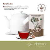 Zhivana Organics Burdock Root Organic Tea – Liver Cleanse Tea Dry Burdock Tea Organic, Burdock Roots Bulk, Everyday Liver Detox Tea Organic, Diuretic Tea for Water Retention