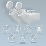 EZYMATE (2 Pack) Portable Urinals for Men Spill Proof, Urine Bottles for Men, Plastic Male Urinal Pee Bottles for Men with Spill Proof Screw Cap Lid for Hospitals, Emergency and Travel Use (1000ml)