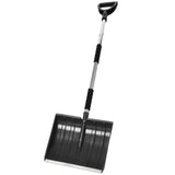 Ergonomic Snow Shovel for Car, Portable Snow Shovel with D-Grip Handle, Lightweight Aluminum Collapsible Capacity Shovel for Car, Camping, Garden, and Other Outdoor Activities