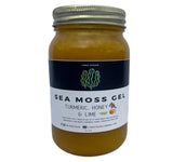 Organic Sea Moss Gel with Turmeric, Lime and Honey - Irish Sea Moss Gel for Energy Production, and Hair, Skin, and Nail Health - Vitamins and Minerals Healthy Digestion Immune Support