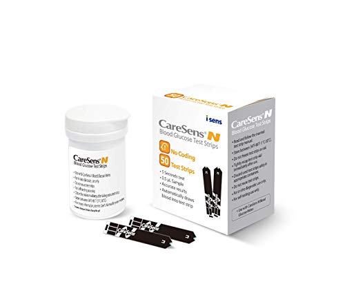 CareSens N Blood Glucose Test Strips (50 ct) - Only for CareSens N Family Meter Kits…