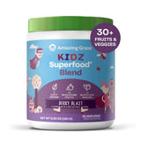Amazing Grass Kidz Superfood: Organic Greens, Fruits, Veggies, Beet Root Powder & Probiotics for Healthy Kids, Berry Blast, 30 Servings