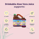 Lily of the Desert Aloe Vera Juice - Whole Leaf Filtered Aloe Vera Drink, Non-GMO Aloe Juice with Natural Digestive Enzymes for Gut Health, Stomach Relief, Wellness, Glowing Skin, 32 Fl Oz