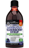 Elderberry Syrup for Kids and Adults - Natural Immune Support with Zinc and Vitamin C Plus 10x Concentrated Sambucus Elderberries - Blueberry Pancake Flavor - Gluten-Free, Non-GMO Multiminerals - 8oz