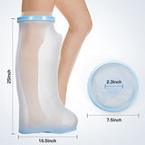 TANGKA Waterproof Leg Cast Cover for Shower, with New Upgraded Non-Slip Padding Bottom, Reusable Sealed Watertight Foot Protector to Keep Wound & Bandages Dry, Perfect Fit for Leg Foot Ankle