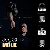 Jocko Mölk Whey Protein Powder (Vanilla) - Keto, Probiotics, Grass Fed, Digestive Enzymes, Amino Acids, Sugar Free Monk Fruit Blend - Supports Muscle Recovery & Growth - 31 Servings (2lb Old Tub)
