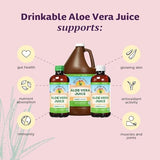 Lily of the Desert Aloe Vera Juice - Inner Fillet Aloe Vera Drink, Organic Aloe Juice with Natural Vitamins, Digestive Enzymes for Gut Health, Stomach Relief, 32 Fl Oz (Pack of 2)