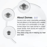 Hearing Aid Domes for Phonak Marvel & Paradise RIC BTE Models SDS 4.0 Small Open Dome 6mm 20 Pcs Pack