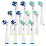 Replacement Toothbrush Heads for Oral B Braun, 12 Pack Professional Electric Toothbrush Heads, Precision Clean Brush Heads Refill Compatible with Oral-B 7000/Pro 1000/9600/ 5000/3000/8000 (12pack)
