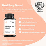Myo-Inositol & D-Chiro Inositol Blend Capsule | 30-Day Supply | Most Beneficial 40:1 Ratio | Hormonal Balance & Healthy Ovarian Function Support for Women | Vitamin B8 | 120 Inositol Supplement Caps