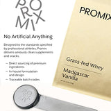 Promix Whey Protein Powder, Vanilla - 2.5lb Bulk - Grass-Fed & 100% All Natural - ­Post Workout Fitness & Nutrition Shakes, Smoothies, Baking & Cooking Recipes - Gluten-Free & Keto-Friendly