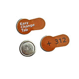 Powermax USA Size 312 Hearing Aid Batteries, Brown Tab, 128 Count